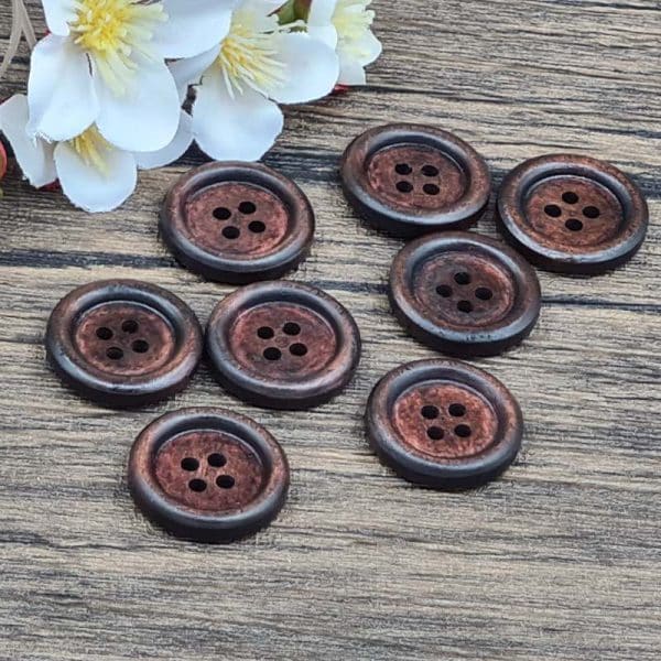 Bild på knapp Round Grove Brown från Go Handmade