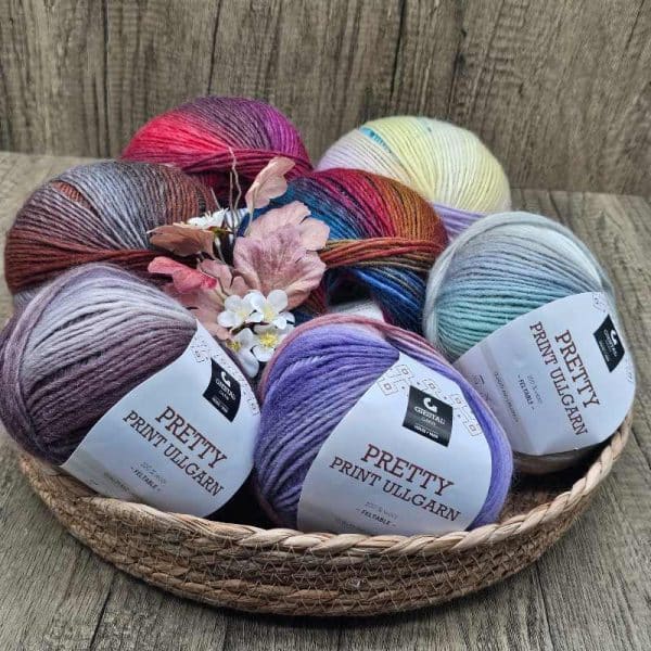 Bild på Pretty Print garn från Gjestal Garn